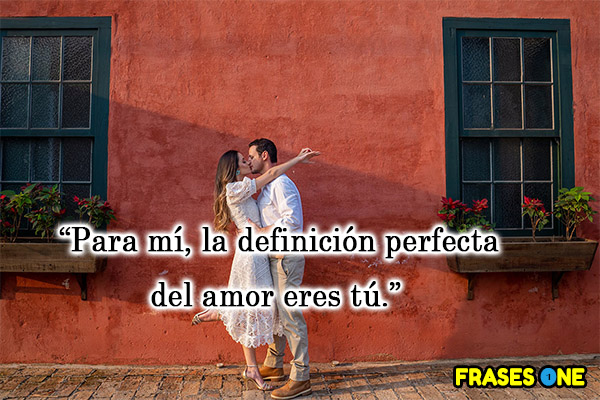 Para mí, la definición perfecta del amor eres tú.