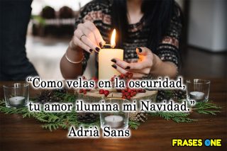 Frases cortas llenas de amor para tus tarjetas navideñas.