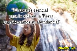 13 frases originales para celebrar el Día Mundial del Agua.