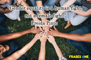 Frases de igualdad de género en inglés.