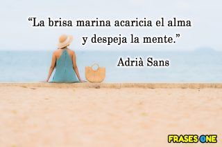 Frases del mar: calma y tranquilidad.