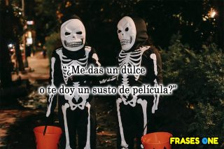 13 frases para pedir caramelos, dulces y chocolates en Halloween.