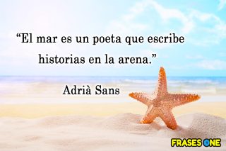 Palabras bonitas sobre el mar.